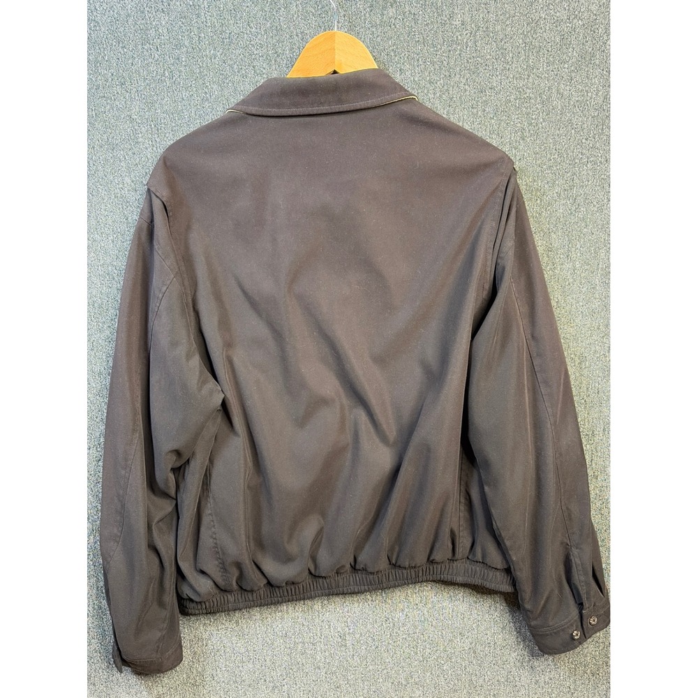 Polo Ralph Lauren Mens Black Harrington Jacket L Windowpane Lining Windbreaker - Picture 4 of 7
